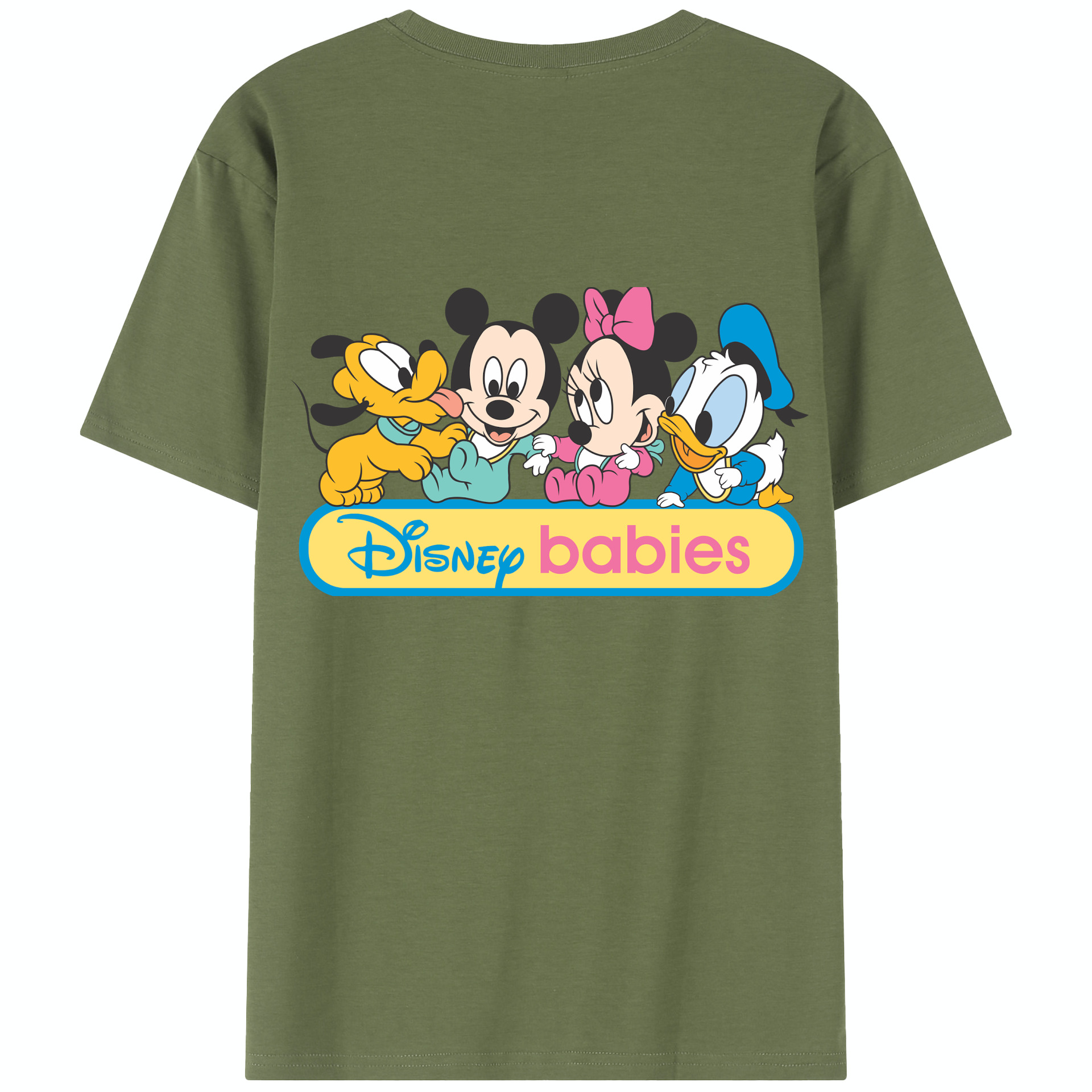 （画像用） ミッキーマウス Mickey Mouse 綿100％半袖Tシャツ（背面プリント）